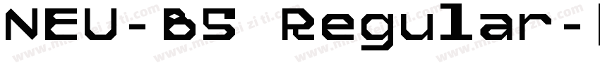 NEU-B5 Regular字体转换